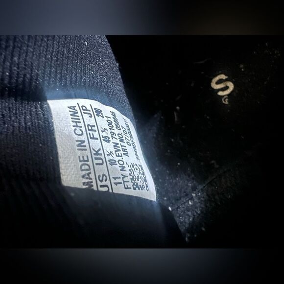 Adidas 056646 Black Suede Men Sneakers Size 11 - Picture 9 of 10